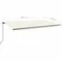  Copertină retractabilă manual cu LED, crem, 600x350 cm