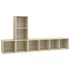  Set de dulapuri TV, 3 piese, stejar sonoma, lemn prelucrat