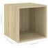  Set de dulapuri TV, 3 piese, stejar sonoma, lemn prelucrat