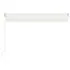  Copertină retractabilă manual cu LED, crem, 400x300 cm