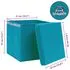   Cutii depozitare cu capace 4 buc. albastru, 32x32x32 cm, textil