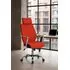 Scaun de birou directorial US65, portocaliu, 57x68x114-124 cm