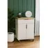 Carucior de bucatarie/insula cu sertar si rafturi, 66x46x93, alb, UnicSpot,