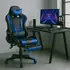 Scaun gaming US90 Suzuka, negru si albastru, 69.5x61x125-134.5 cm