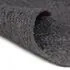  Covor manual, gri închis, 120 cm, iută, rotund