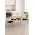 Set masa Emma cu 4 scaune, natur, 110x70x72 cm, UnicSpot