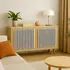 Set 4 buc Panou riflat acustic, alb, fetru gri, UnicSpot, 60x60x2.1 cm