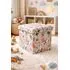 Taburet cu spatiu depozitare Cats, multicolor, 38x38x37.5 cm