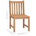  Set de mobilier de grădină cu 5 piese, 140x80 cm, lemn masiv de tec