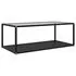  Măsuță cafea transparent/negru 100x50x35 cm sticlă securizată