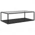 Masuta cafea transparent/negru 120x60x35 cm sticla securizata, transparent si negru, 120 x 60 x 35 cm