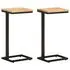  Mese laterale, 2 buc., 31,5x24,5x64,5 cm, lemn masiv de acacia
