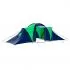 Cort camping din material textil, albastru si verde, 400 x 185 cm
