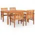  Set mobilier de exterior cu perne 5 piese lemn masiv de acacia
