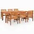  Set mobilier de exterior cu perne 7 piese lemn masiv de acacia