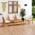 Set mobilier de grădină cu perne, 5 piese, lemn masiv acacia