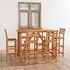  Set mobilier bar de exterior, 7 piese, lemn masiv de acacia