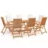  Set mobilier de grădină cu perne, 9 piese, lemn masiv tec