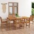  Set mobilier de grădină, 7 piese, lemn masiv de tec
