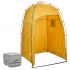 Toaletă portabilă pentru camping, cu cort galben, 10+10 L