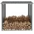 Șopron depozitare lemne, oțel galvanizat, 172x91x154 cm, gri