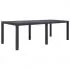  Masă de grădină, antracit, 220x90x72 cm , plastic, aspect ratan