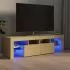 Comoda TV cu lumini LED, stejar sonoma, 140 x 35 x 40 cm