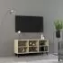  Comodă TV cu picioare metalice, stejar sonoma, 103,5x30x50 cm