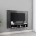 Comoda TV de perete, gri lucios, 120 x 23.5 x 90 cm