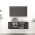 Dulap TV montat pe perete, negru lucios, 102 x 35 x 35 cm