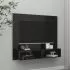 Dulap TV montat pe perete, negru, 102 x 23.5 x 90 cm