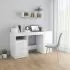  Birou, alb extralucios, 140 x 50 x 76 cm, lemn prelucrat