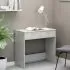  Birou, gri beton, 80x40x75 cm, lemn prelucrat