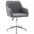  Scaun de birou pivotant, gri deschis, material textil