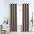  Draperii opace cu inele metalice, 2 buc, gri taupe, 140x175 cm
