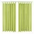  Draperii micro-satin cu bride, 2 buc, 140 x 245 cm, verde