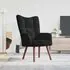  Scaun de relaxare, negru, catifea