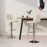  Scaune de bar, 2 buc., crem, material textil