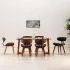 Set 6 bucati scaune de bucatarie, gri