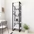  Bibliotecă cu 5 rafturi, alb, 60x30x175 cm, lemn prelucrat