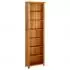  Bibliotecă cu 7 rafturi, 60x22x200 cm, lemn masiv de stejar