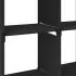 Raft expunere 6 cuburi negru 103x30x72.5 cm, negru, 103 x 30 x 72.5 cm