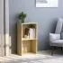  Bibliotecă 2 rafturi stejar sonoma 40x30x76,5 cm lemn prelucrat