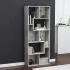  Bibliotecă, gri beton, 67x24x161 cm, lemn prelucrat