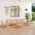 Set mobilier de grădină, 6 piese, lemn masiv de pin