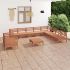 Set mobilier de grădină,11 piese, maro miere, lemn masiv de pin