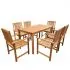  Set mobilier de exterior, 7 piese, lemn masiv de acacia