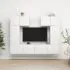  Set dulapuri TV, 6 piese, alb, lemn prelucrat
