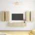  Set de dulapuri TV, 6 piese, stejar sonoma, lemn prelucrat