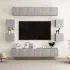 Set de dulapuri TV, 10 piese, gri beton, 60 x 30 x 30 cm